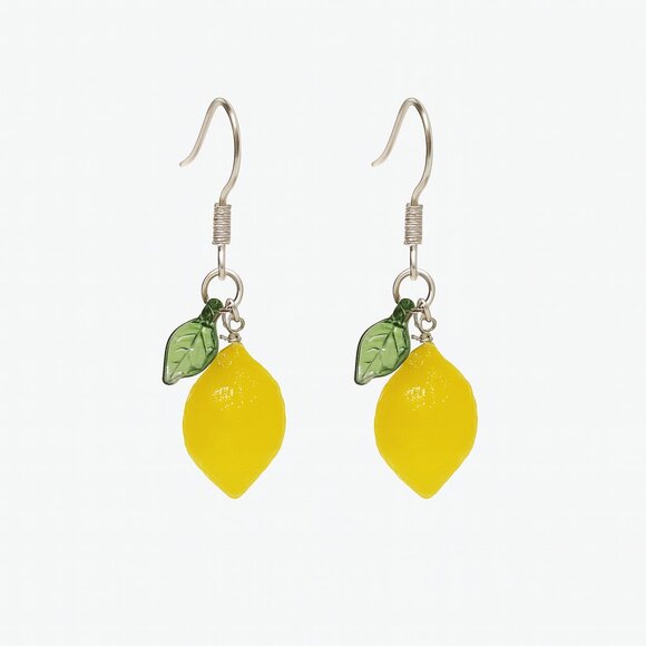 Jewelry - Cute Lemon Drop Earrings – IG Style Resin Fruit Jewelry